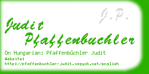 judit pfaffenbuchler business card