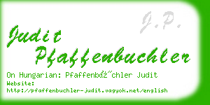 judit pfaffenbuchler business card